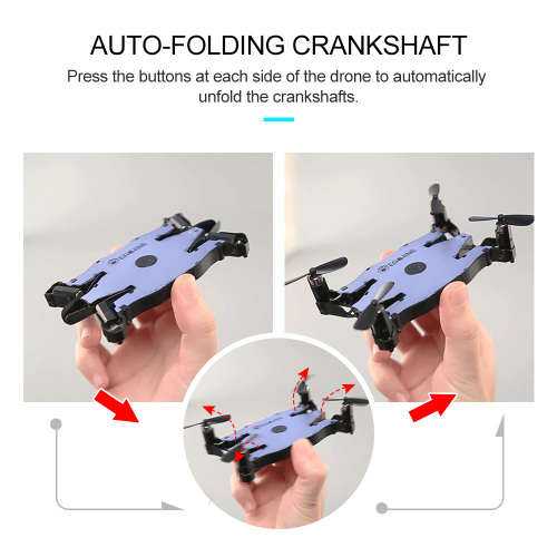 WiFi FPV Selfie Drone With 720P Camera Auto Foldable Arm Altitude Hold Mini RC Drone