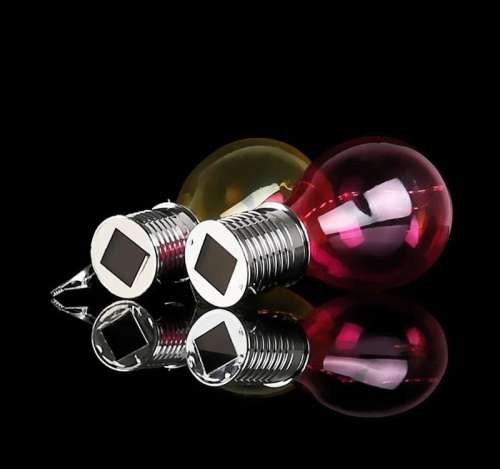 LED Solar Lamp With Light Sensor Solar Powered Hanging  For Outdoor Garden