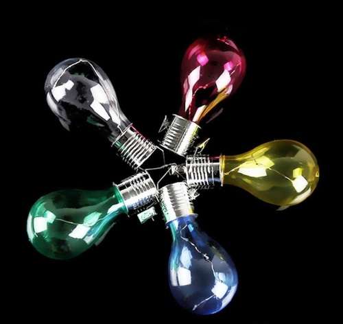 LED Solar Lamp With Light Sensor Solar Powered Hanging  For Outdoor Garden