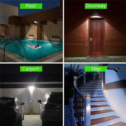 Solar Powered 36 LED PIR Motion Sensor Waterproof Street Security Light Wall Lamp for Outdoor Garden