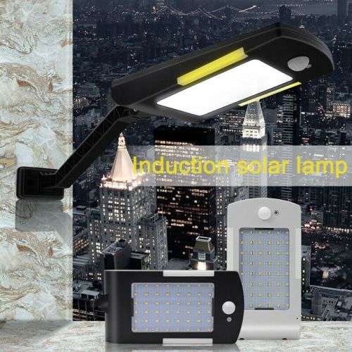 54 LED PIR motion sensor Solar Waterproof Street light with 3 modes Outdoor light wall