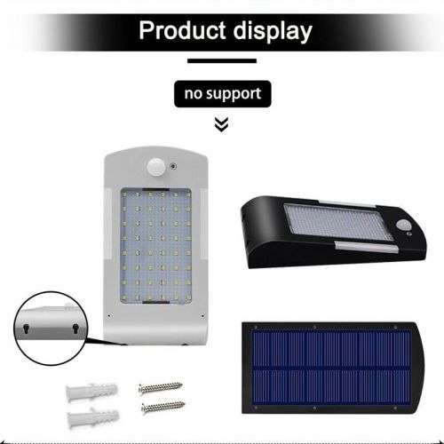 54 LED PIR motion sensor Solar Waterproof Street light with 3 modes Outdoor light wall