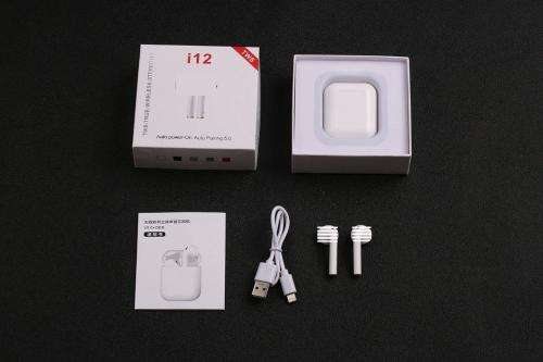New i12 bluetooth 5.0 earphone multiple colors wireless bluetooth headset