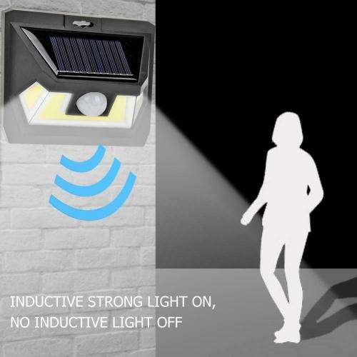 COB 54LED Solar Motion Sensor Wall Light Waterproof Garden Security Lamp