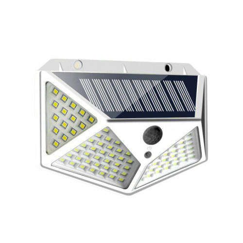 100 LED Solar Power PIR Motion Sensor Wall Lights Outdoor Garden Waterproof Lamp