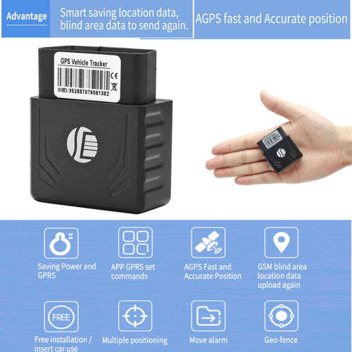 Plug Play OBD GPS Tracker Car GSM OBDII OBD2 16 PIN Interface Vehicle Tracking Device with APP