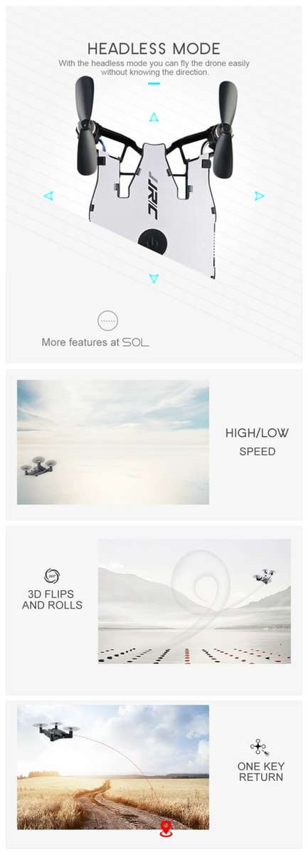 720P WIFI FPV Selfie Drone With Gravity Sensor Altitude Hold Mode RC Quadcopter RTF