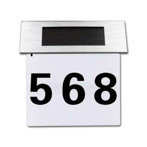 Solar Door Lamp LED Waterproof Number Doorplate Outdoor House Indicating Lights