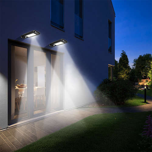 100 Cob outdoor with PIR motion sensor security wall mounted solar path light