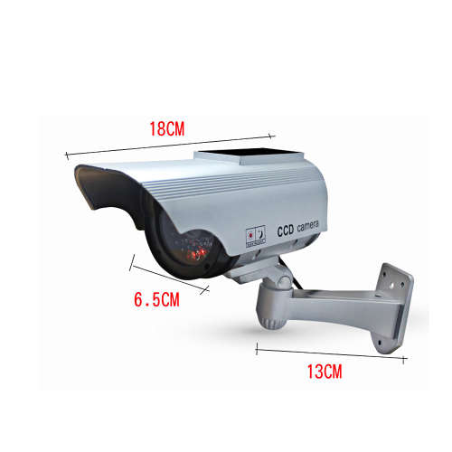 Solar Power camera in/Outdoor Bullet Dummy Fake Security CCTV Solar Camera Simulation Monitor