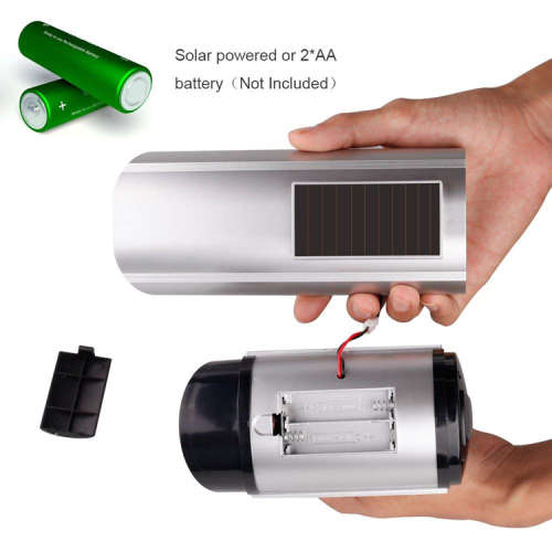 Solar Power camera in/Outdoor Bullet Dummy Fake Security CCTV Solar Camera Simulation Monitor