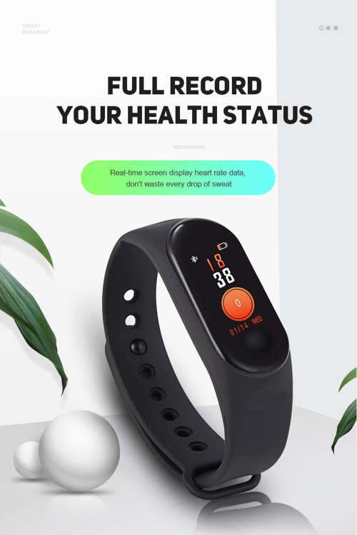 M4 Smart Band Watch Bracelet Blood Pressure Heart Rate Fitness Tracker Wristband