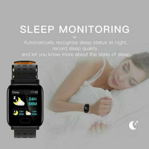 A6 Smart Bracelet Band Heart Rate Blood Pressure Oxygen Fitness Tracker Smart Watch Wristband