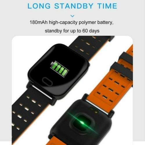 A6 Smart Bracelet Band Heart Rate Blood Pressure Oxygen Fitness Tracker Smart Watch Wristband