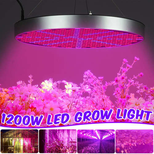 1200W 250LED Round Plant Growing Lamp Indoor Greenhouse Plant Grow Light