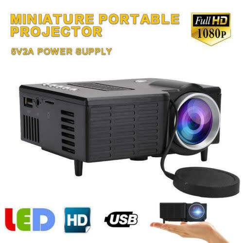 UNIC UC28C Latest mini led video projector HD 1080p support mobile projector, USB, TF Card