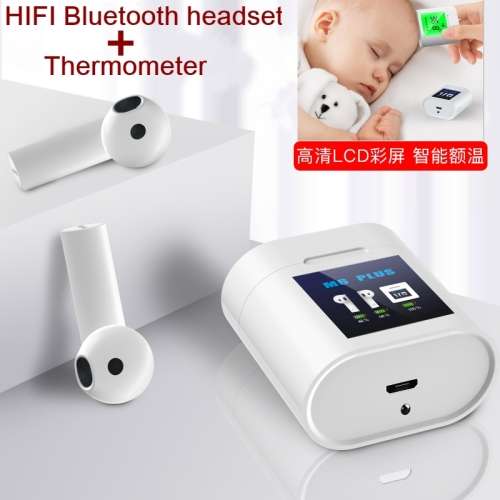 2020 New M6 PLUS TWS True Wireless Stereo Earbuds with Charging Case and intelligent thermometer