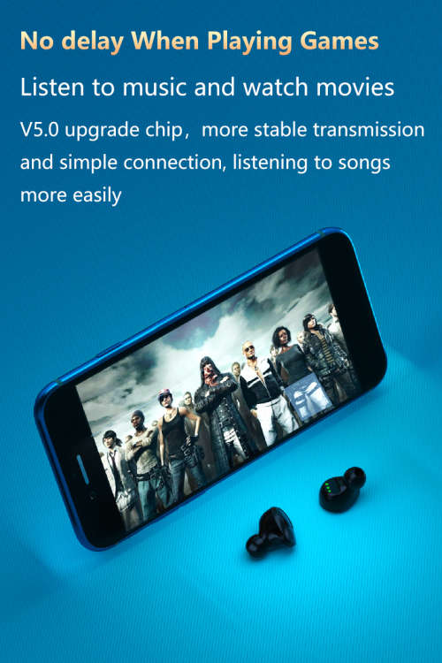 Latest M13 Sport Bluetooth Wireless Earphone with Mirror Clock Flashlight 4 in 1 Tws Earbuds Headset