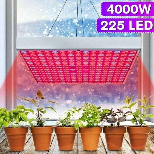 4000W 225 LED Grow Light Plant Hydroponic Full Spectrum Indoor Plant Flower - Need a UK adapter plug