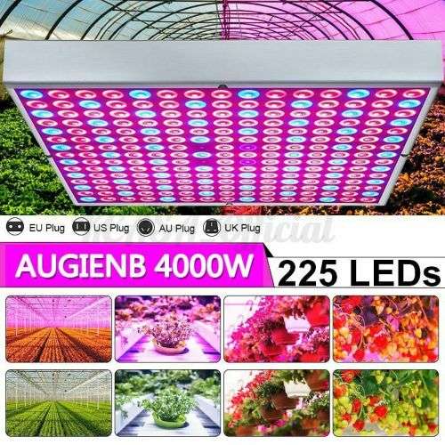 4000W 225 LED Grow Light Plant Hydroponic Full Spectrum Indoor Plant Flower - Need a UK adapter plug