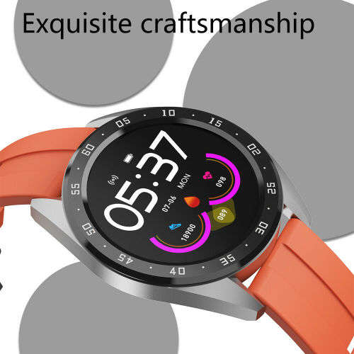 X10 Watch 1.3 Inch Screen Smart Bracelet Heart Rate Watch for iOS & Android - Black / Brown Leather