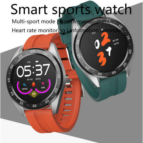 X10 Watch 1.3 Inch Screen Smart Bracelet Heart Rate Watch for iOS & Android - Black / Brown Leather