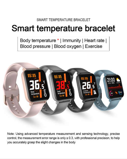 F25 True Body Temperature Waterproof Smart Watch Intelligent heart rate blood pressure