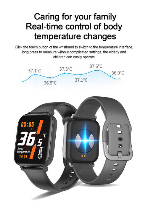 F25 True Body Temperature Waterproof Smart Watch Intelligent heart rate blood pressure