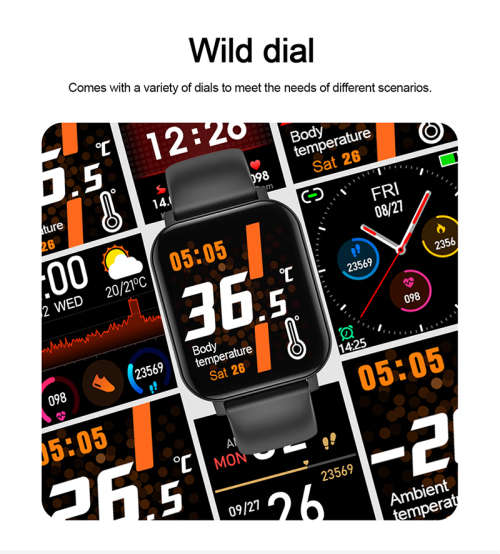 F25 True Body Temperature Waterproof Smart Watch Intelligent heart rate blood pressure