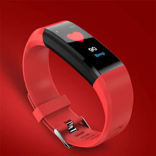 Bluetooths IP67 waterproof heart rate blood pressure fitness tracker ID115 smart band