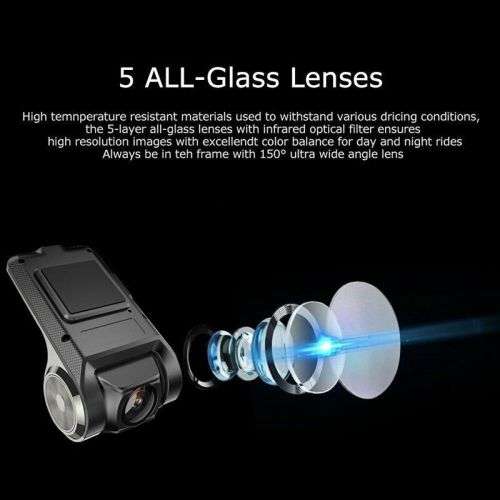 HD 1080P Wifi Car DVR Camera Video Recorder U2 Dash Cam Night Vision G-sensor