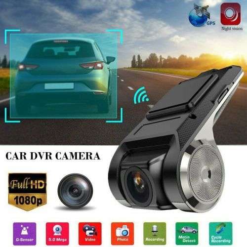 HD 1080P Wifi Car DVR Camera Video Recorder U2 Dash Cam Night Vision G-sensor