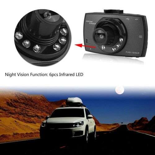 2.4'' Full HD 1080P Dash Cam Car DVR Driving Security G-sensor Recorder Cam
