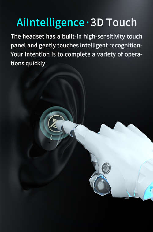 M16 Large-screen LED Digital Display TWS Earbuds Headphone Bluetooth Mobile Phone
