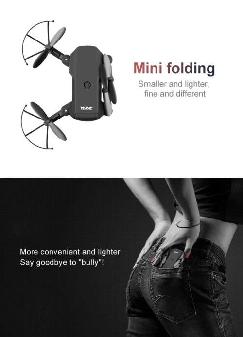 Mini Pocket Drone With 4K 1080P Dual Camera Optical Flow Positioning Foldable RC Quadcopter RTF