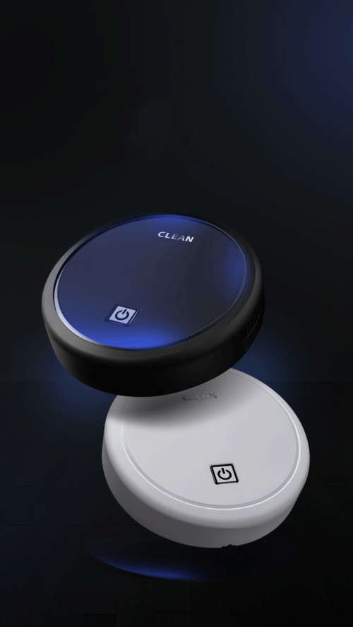 3 in 1 Vacuum Robot Upgrade Automatic Deep Blind Spot Clean Wireless Sweep - Black