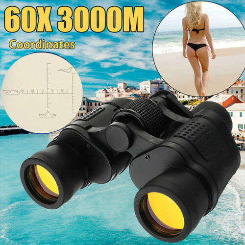 60x60 Military Army Zoom Ultra HD Binoculars Optics Hunting Camping telescope