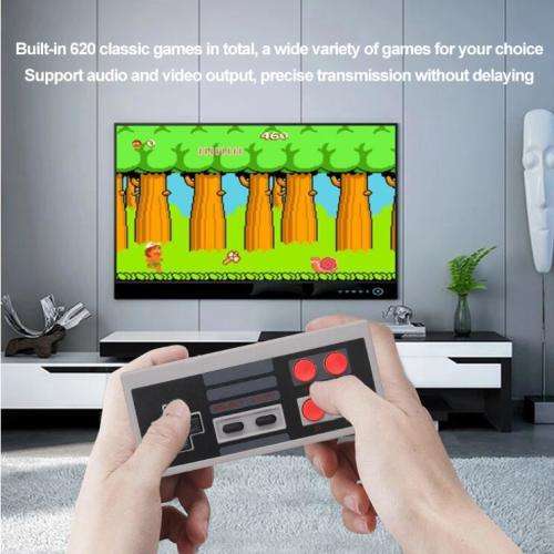 Mini 620 games Console built-in 620 non-repetitive game retro handheld game console home TV video ga