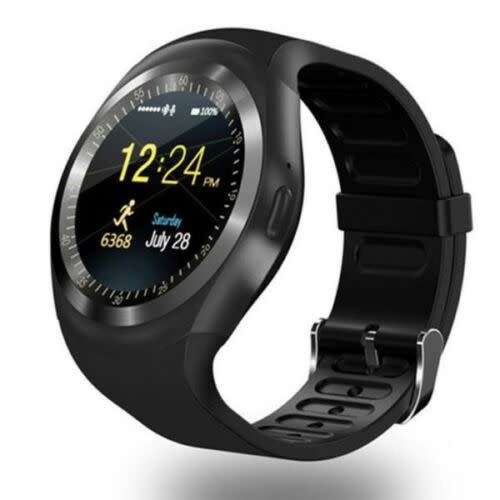 Y1 Waterproof Bluetooth Smart Watch Phone with Sim Card slot - Black