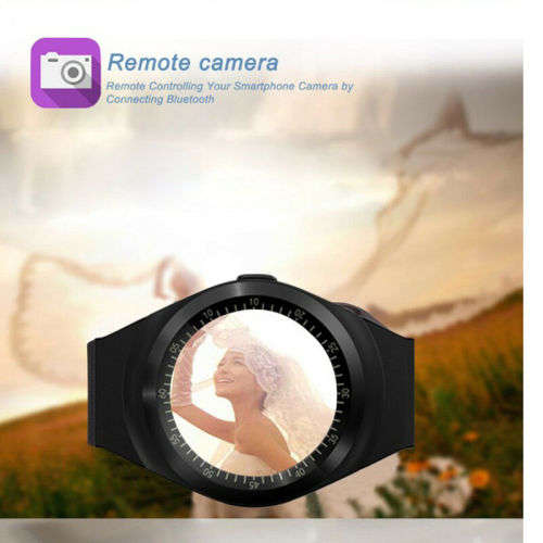 Y1 Waterproof Bluetooth Smart Watch Phone with Sim Card slot - Black