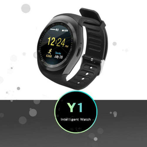 Y1 Waterproof Bluetooth Smart Watch Phone with Sim Card slot - Black