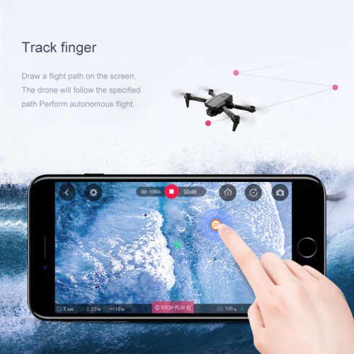 Mini WiFi FPV with 4K/1080P HD Dual Camera Altitude Hold Mode Foldable RC Drone with storage bag