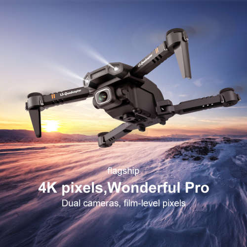 Mini WiFi FPV with 4K/1080P HD Dual Camera Altitude Hold Mode Foldable RC Drone with storage bag