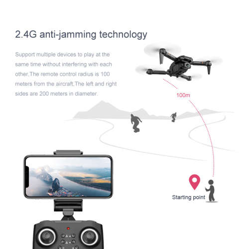 Mini WiFi FPV with 4K/1080P HD Dual Camera Altitude Hold Mode Foldable RC Drone with storage bag