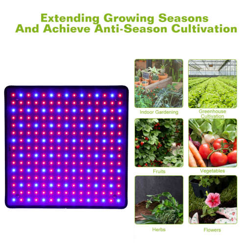 225 LED Grow Light Lamp Ultrathin Panel for Hydroponics Indoor Plant Veg Flower AC85-265V