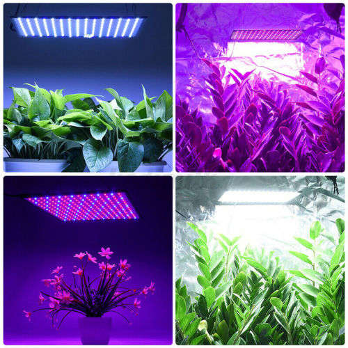 225 LED Grow Light Lamp Ultrathin Panel for Hydroponics Indoor Plant Veg Flower AC85-265V