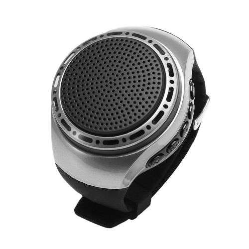 U6 Wrist Watch Bluetooth Speaker Card with Radio FM Portable Outdoor Sports Running LED