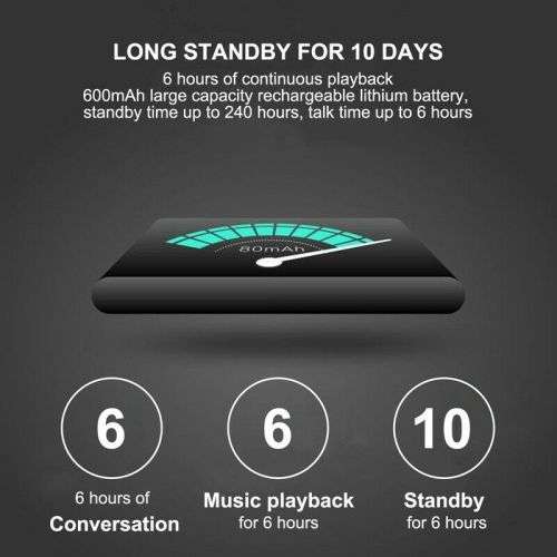 U6 Wrist Watch Bluetooth Speaker Card with Radio FM Portable Outdoor Sports Running LED