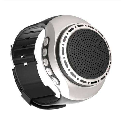U6 Wrist Watch Bluetooth Speaker Card with Radio FM Portable Outdoor Sports Running LED