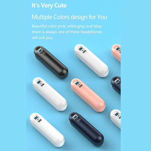 Bluetooth Binaural Handheld TWS Fan Design Earphones Charging Case 2000mAh 5.0 Hifi IPX7 Waterproof